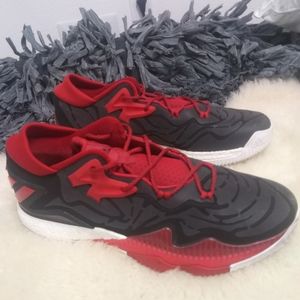 ADIDAS RED AND GREY SNEAKERS SIZE 15